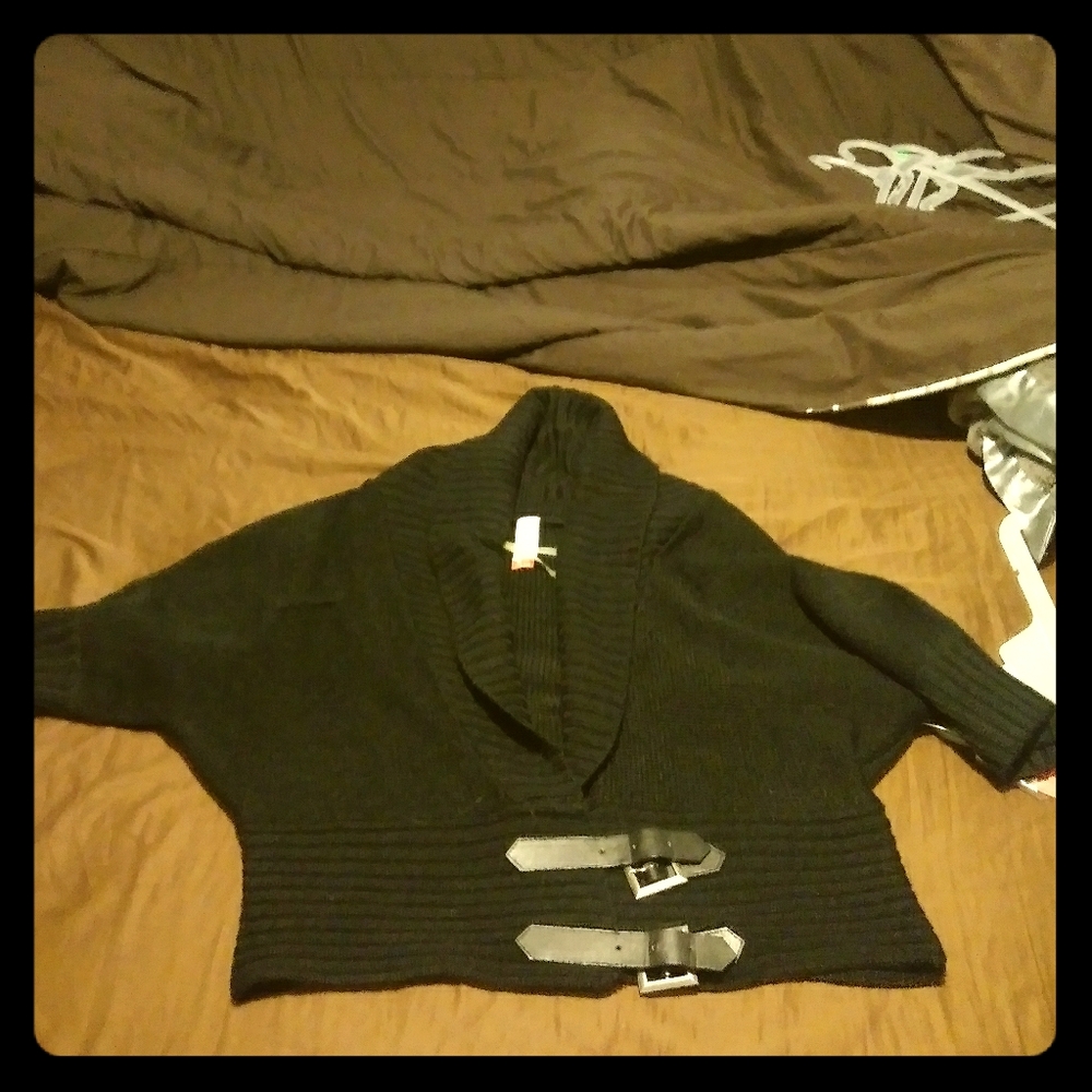 Black sweater jacket